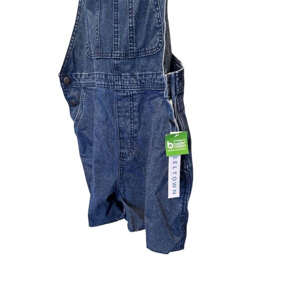 Tinseltown Blue Denim Overall shorts Size XL NWT - Picture 3 of 15